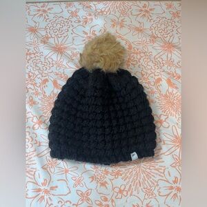 Fabletics Cozy Black Knit Beanie
